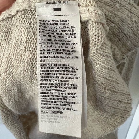 Abercrombie & Fitch Women’s Y2K Cream Cardigan With Moose Logo Size XS - Picture 5 of 6